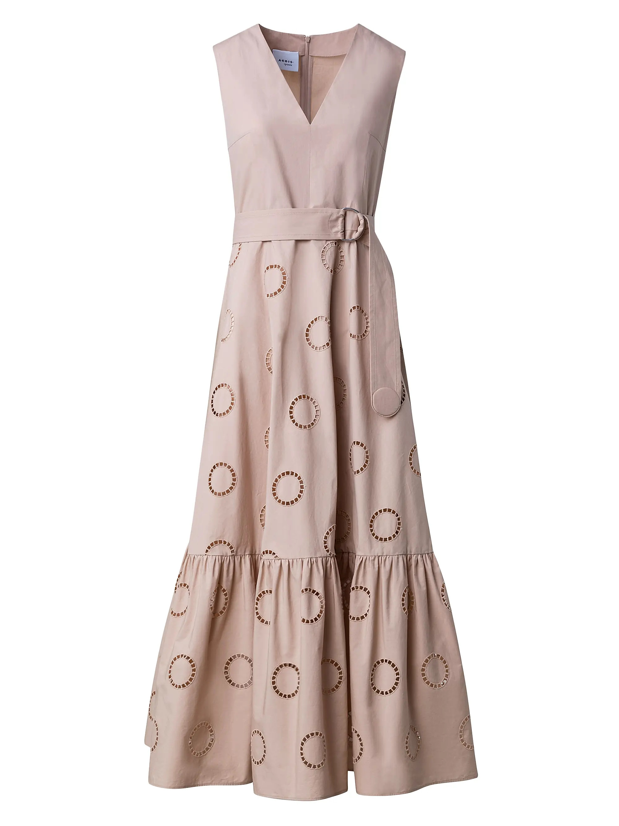 Belted Eyelet-Embroidered Cotton Midi-Dress | Saks Fifth Avenue