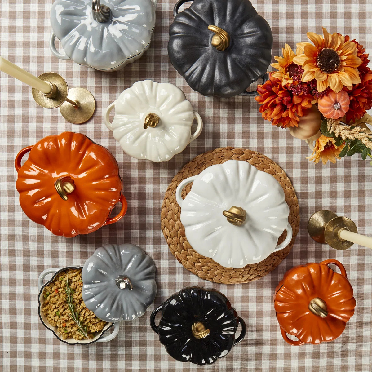 Smith and Clark Cast Iron Pumpkin Figural Dutch Oven | Wayfair North America