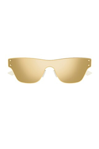 Bottega Veneta Original Rectangular Sunglasses in Gold from Revolve.com | Revolve Clothing (Global)