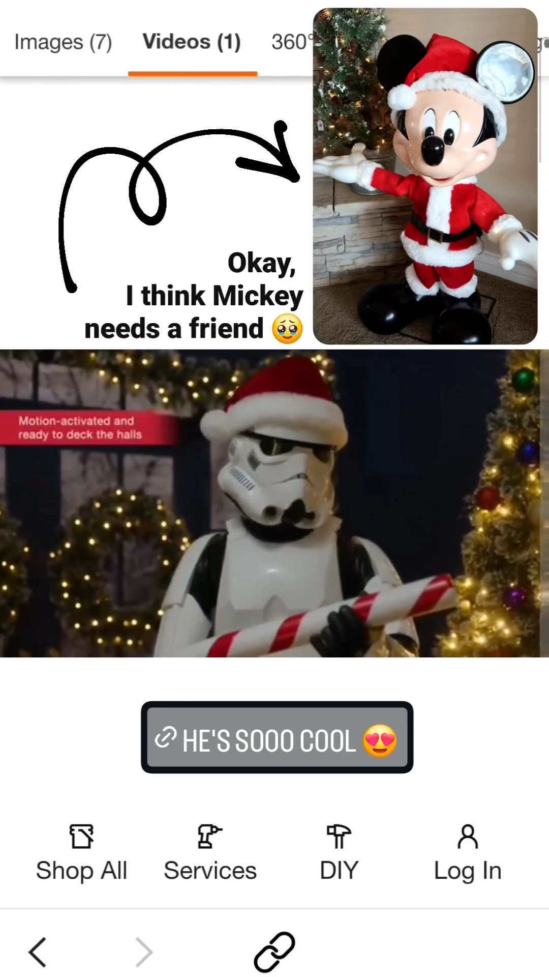 6 ft. Animated Stormtrooper disney Christmas animatronic from.. - I already have Mickey & how cool would it be to add the Strom trooper 😍 I'm not a big star wars fan (ik don't come for me lol) but my love & my babies are super into star wars ✨️ Remember get a price drop notification if you heart a post/save a product 😉 

✨️ P.S. if you follow, like, share, save, or shop my post (either here or @coffee&clearance).. thank you sooo much, I appreciate you! As always thanks sooo much for being here & shopping with me 🥹 

| ltk holiday home, holiday style, Christmas decor. cheap decorations, decor for Christmas, decorations for Christmas, Christmas tree, Christmas table, Christmas dinner table, Christmas garland, garland, ornaments, Christmas ornaments, Santa, Santa decor |
#LTKHome #LTKKids #LTKFamily #LTKParties #LTKbaby 

