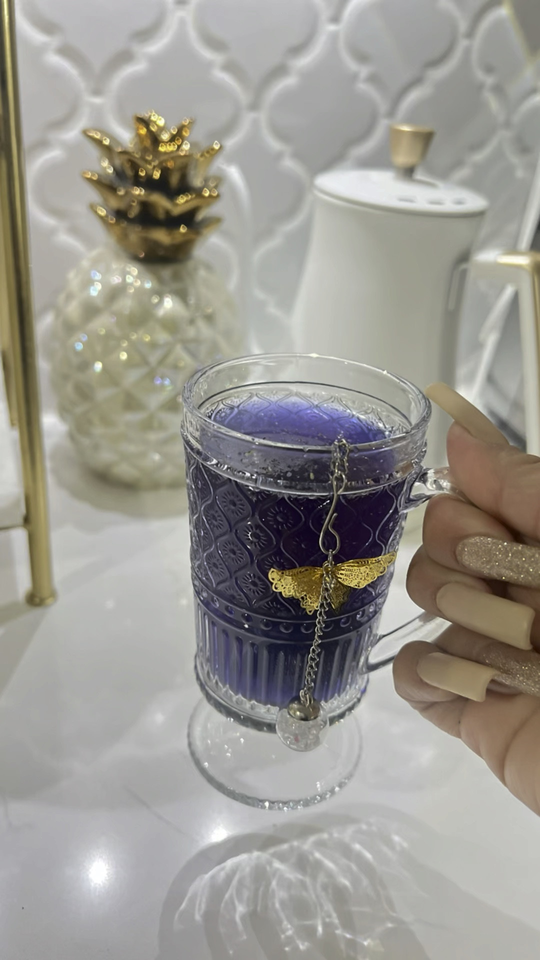 Night time bule tea delight💙 

#LTKfindsunder50 #LTKVideo