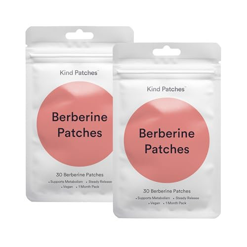 Kind Patches GLP-1 Patches with L Glutamine, Berberine, Chromium, Pomegranate and Cinnamon - 2 Pack, 60 Patches | Amazon (US)