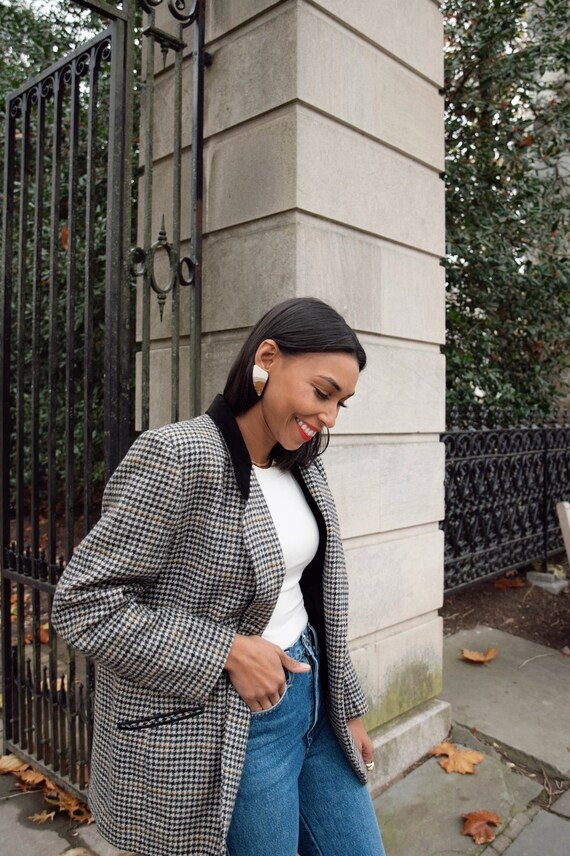 Vintage 1980's Chemistry Hounds Tooth Blazer | Etsy | Etsy (US)