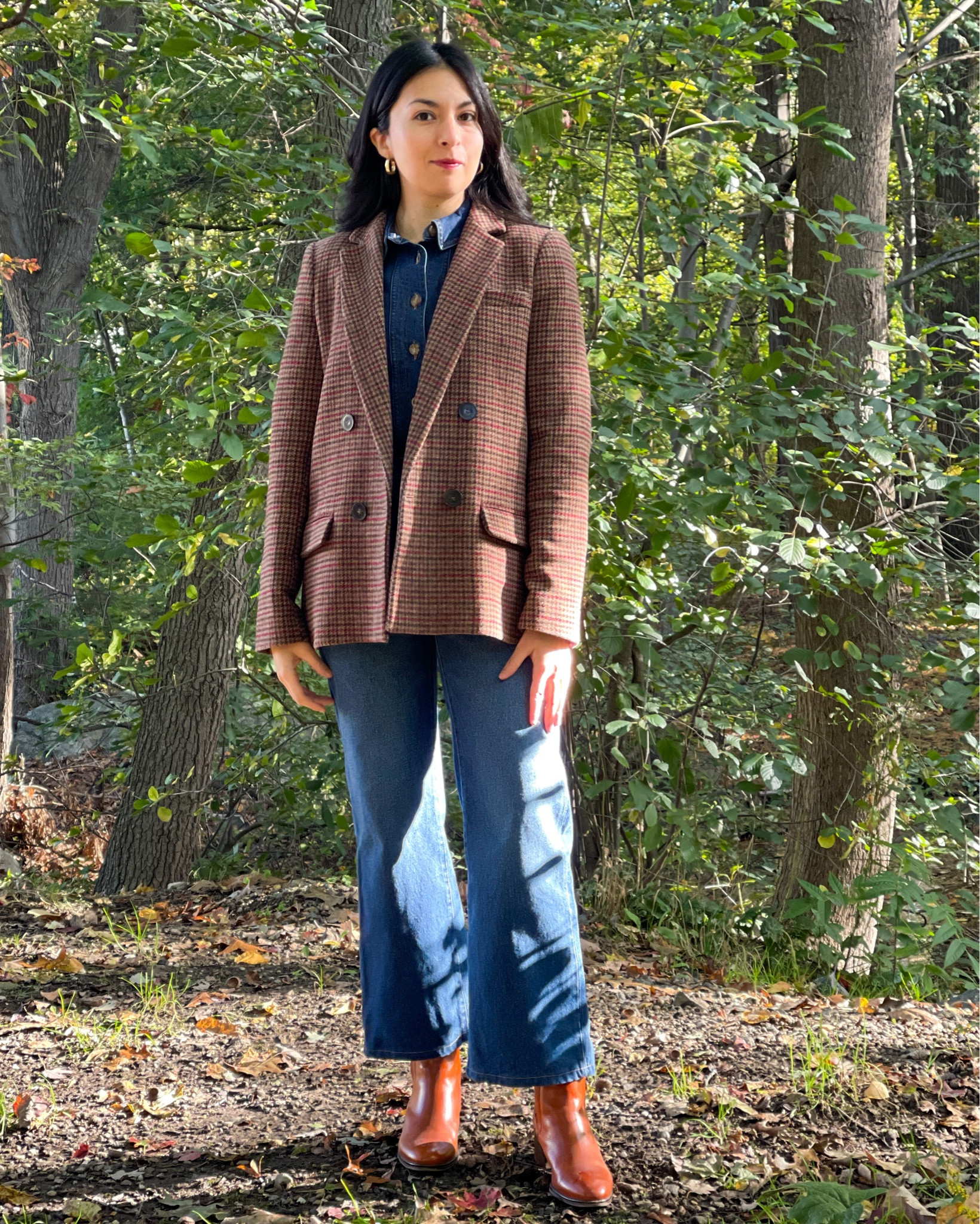 Denim on Denim 

The jeans are old Rouje, and the shirt is also old, posting options 

#LTKSeasonal #LTKstyletip