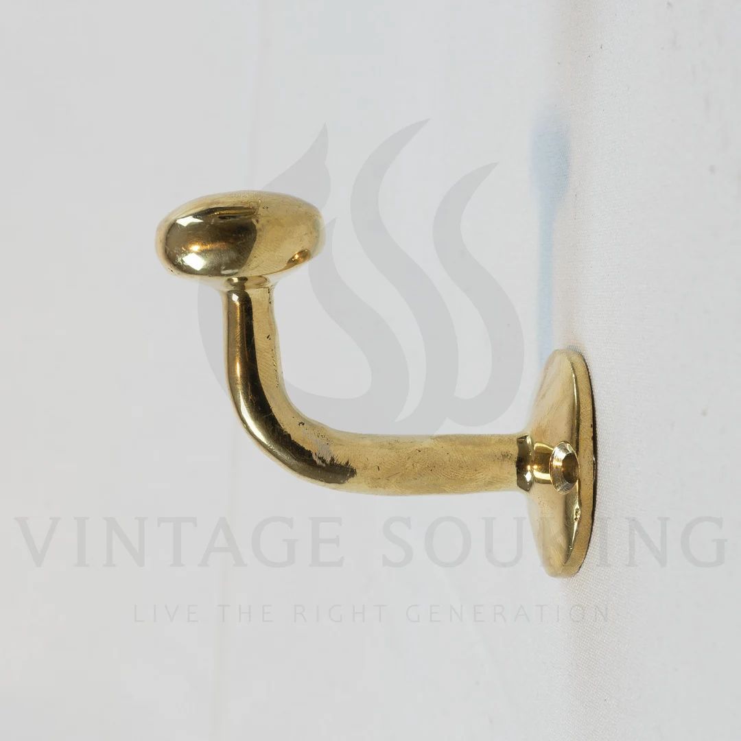 Set of Handcrafted Unlacquered Brass Hooks For Wall - Brass Hooks For Bathroom | Etsy (US)
