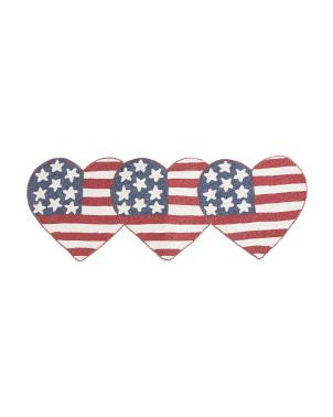 Americana Hearts Beaded Placemat | TJ Maxx