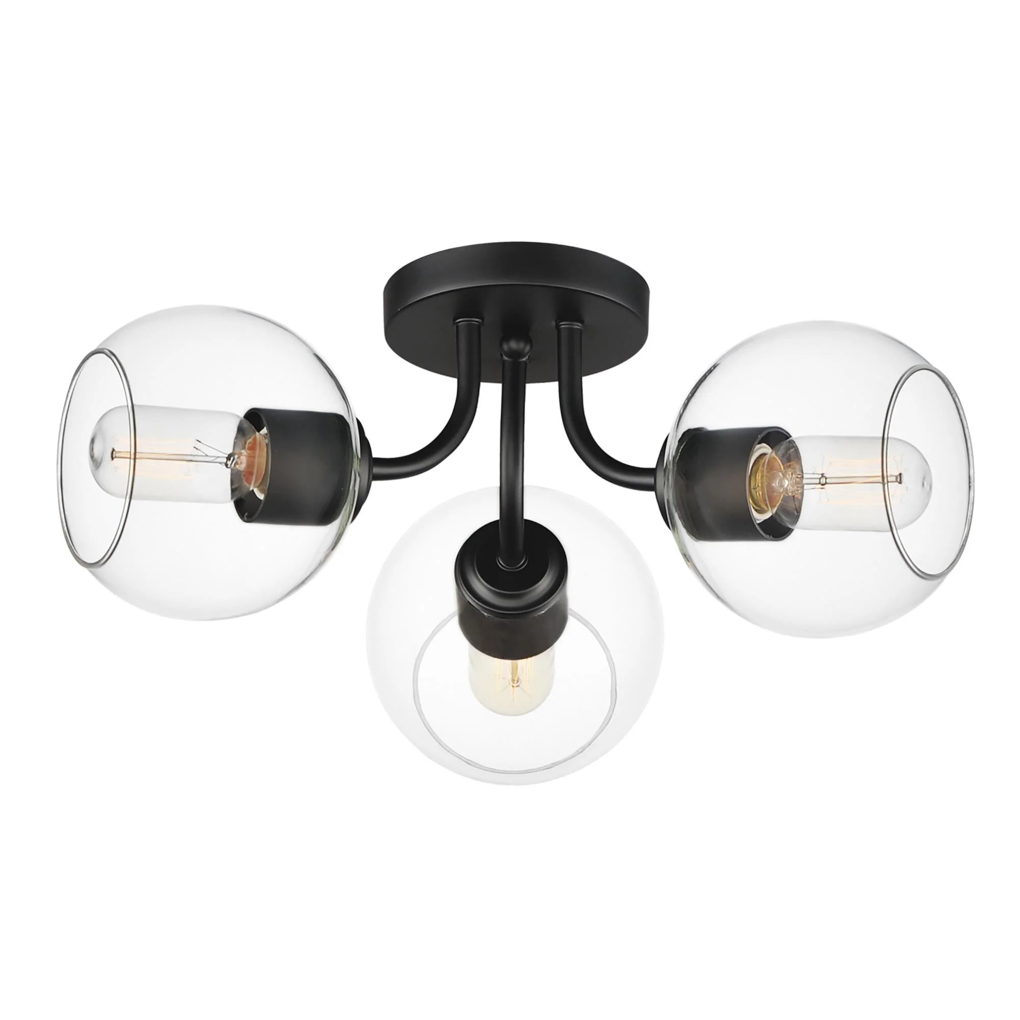 Knox 18 Inch 3 Light Semi Flush Mount by Maxim Lighting | 1800 Lighting