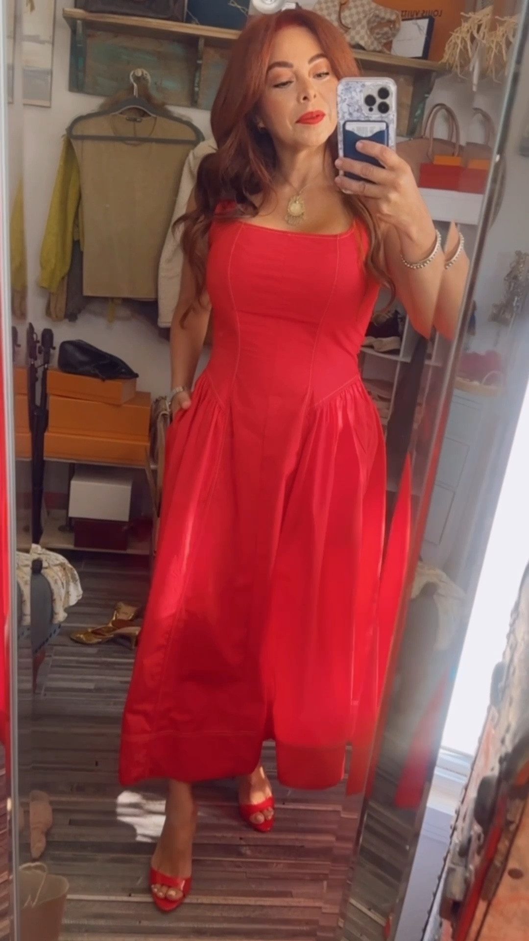 Monochromatic Red, lovely dress, sexy heel sandals; not a pastel kinda girls? spicy your spring with this red dress and sandals 

#LTKWedding #LTKSeasonal #LTKootd