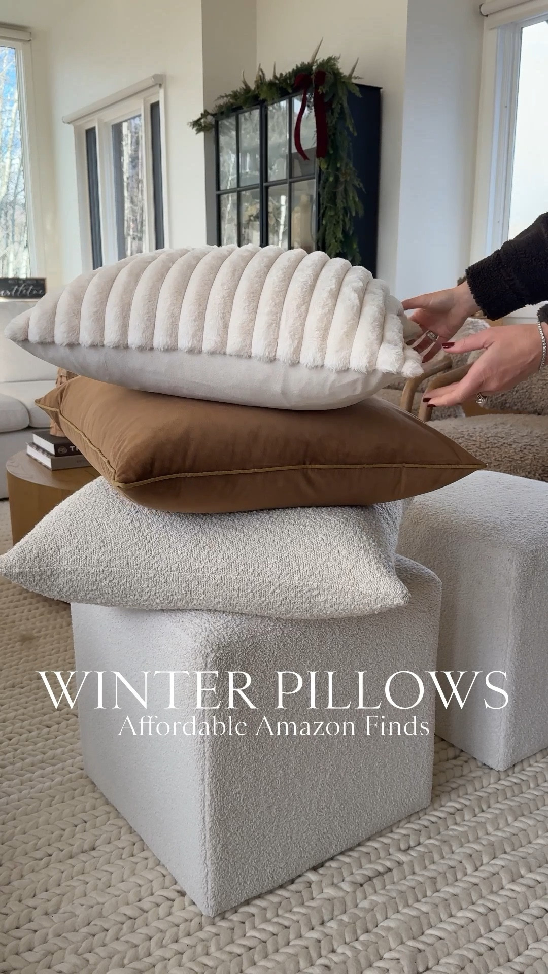 Affordable winter pillow cover favorites from Amazon!👏🏻👏🏻 refresh a living room or bedroom this month!! 

Home 
Decor


#LTKSeasonal #LTKHome #LTKFindsUnder50