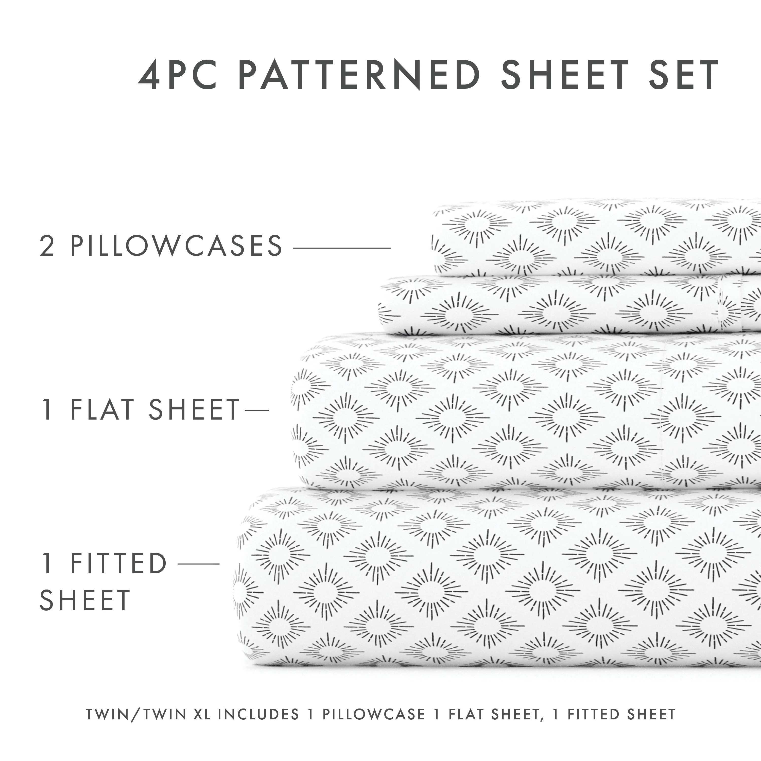Polaris Pattern 4-Piece Sheet Set | Linens and Hutch