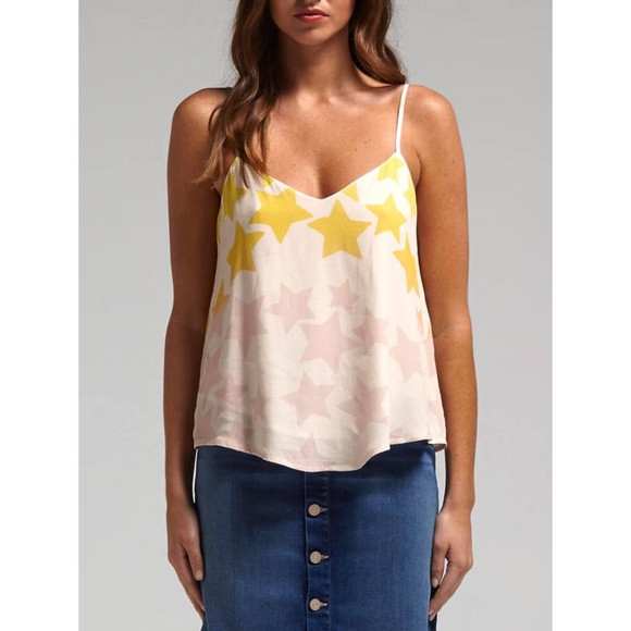 Mara Hoffman Star Blast Tank Medium Yellow and Pink | Poshmark