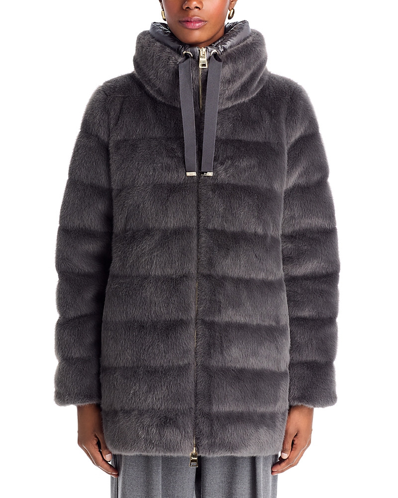 Herno Lady Alternative Faux Fur A Line Coat | Bloomingdale's (US)