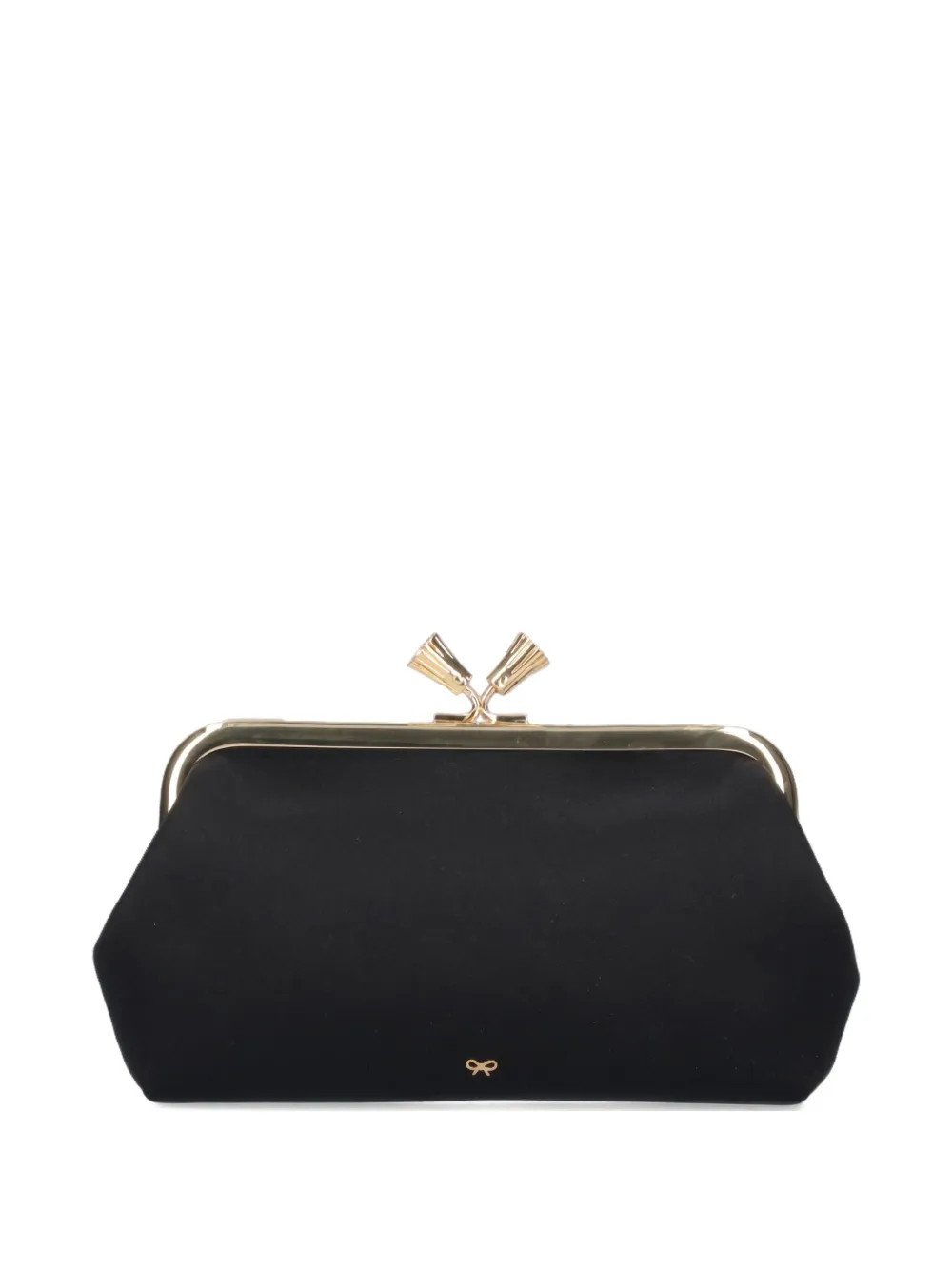 Anya Hindmarch Maud Tassel Clutch Bag | Black | FARFETCH | Farfetch Global
