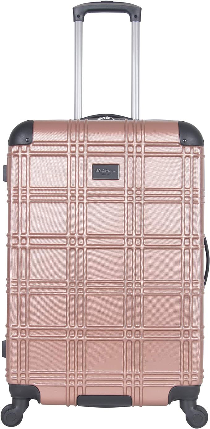 Ben Sherman Luggage Nottingham 24" Embossed PAP 4-Wheel Luggage (Rose Gold) | Amazon (US)