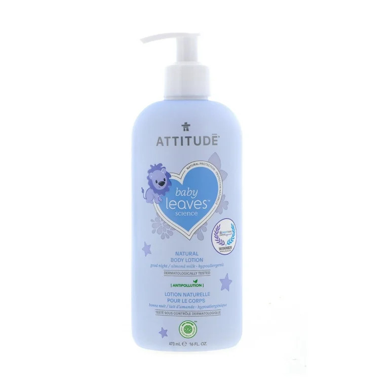 Attitude Baby Leaves Body Lotion Night Almond Milk 16 Ounce, Pack of 2 | Walmart (US)