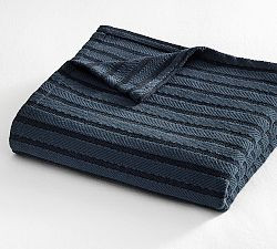 Hydrocool® Cable Stripe Blanket | Pottery Barn (US)
