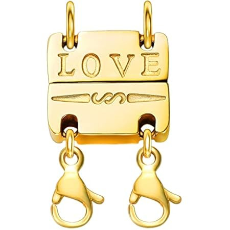 Necklace Layering Clasps Magnetic Look for Multiple Necklaces Detangler,Separator for Stackable Brac | Amazon (US)