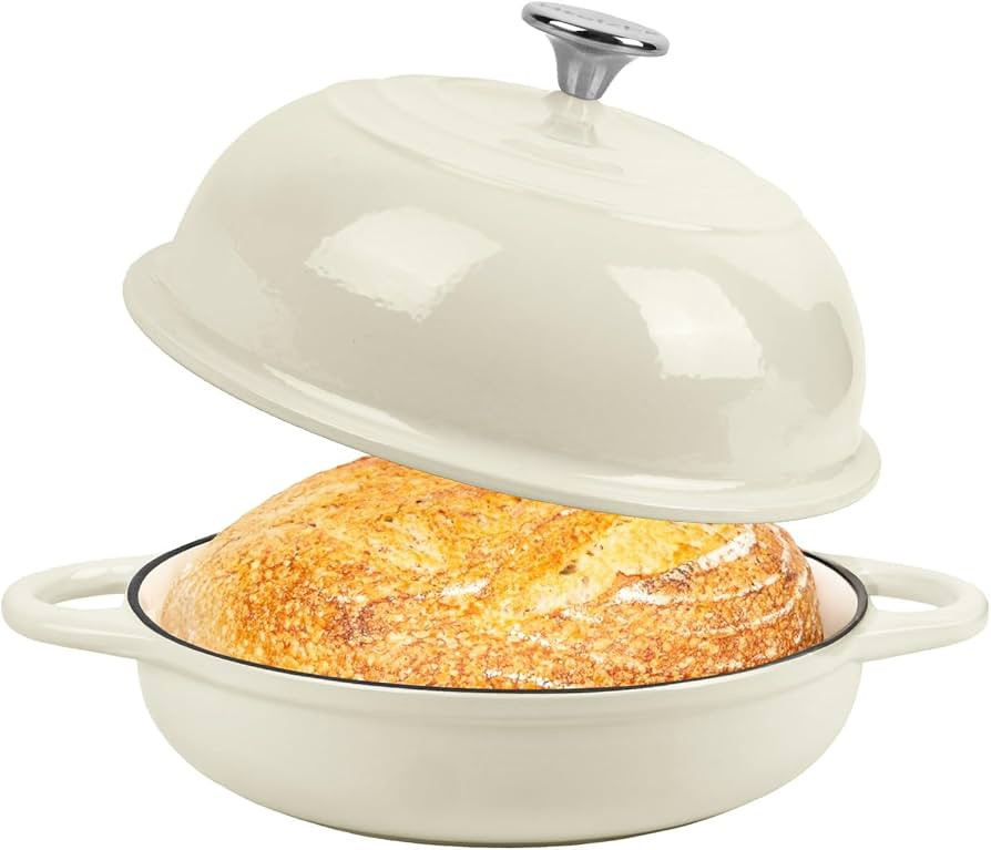 Dutch Oven for Bread Baking, 5.4 Quart Dutch Enameled Cast Iron Bread Oven, Dutch Oven for Sourdo... | Amazon (US)