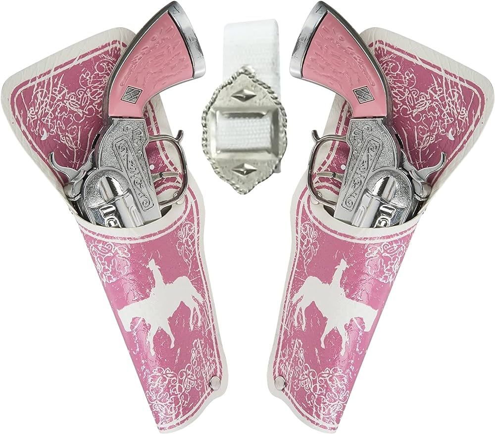 PARRIS CLASSIC QUALITY TOYS EST. 1936 Western Girl Double Pistol with Holster, Pink in Color, Sho... | Amazon (US)