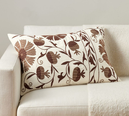 Click for more info about Montrose Suzani Embroidered Lumbar Pillow