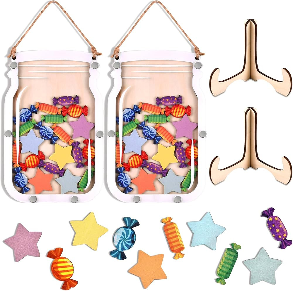 2PCS Personalized Reward Stars Jar for Students, Reward Chart for Kids, Behavior Jar Classroom Ma... | Amazon (CA)