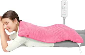 Comfytemp Heating Pad for Back Pain Relief - FSA HSA Eligible Extra Large Pink Heating Pad XXL, B... | Amazon (US)