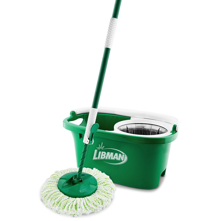Libman Spin Mop and Bucket, All in One Mop Kit with Premium Microfiber Mop Head | Walmart (US)
