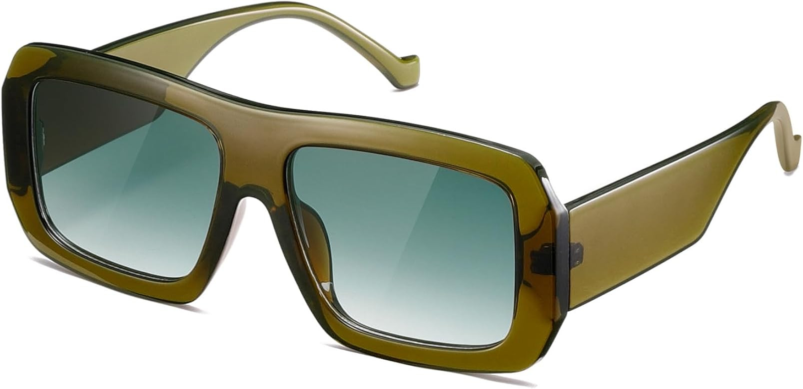 kimorn Sunglasses Womens Men Trendy Retro Sun Glasses Oversize Square Frame Shades K1571 | Amazon (US)