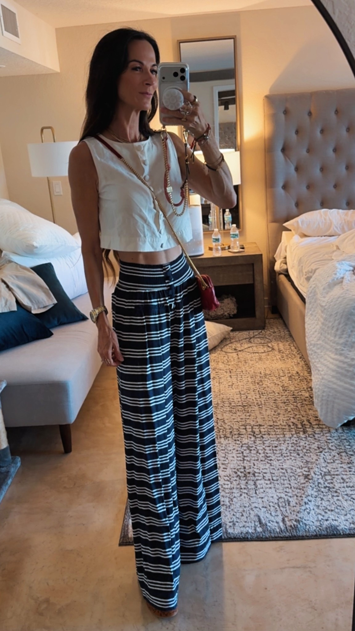 Friday night energy… but make it effortless ✨

This look is giving casual meets chic — and honestly, that balance isn’t about what you wear, it’s the mindset you bring with you 💋

Crisp crop, flowy stripes, and the perfect statement platforms to elevate it all (literally). Add a little gold, a pop of red, and just enough sass… and suddenly it’s a night to remember.

Because the best outfits? They don’t just look good… they feel like you walked in owning the room 💅

Wearing XS

#NicoleColeeStyle #OOTNStyle #SpringOutfits #ChicStyle #ElevatedCasual

#LTKdayinmylife #LTKgrwm #LTKootd