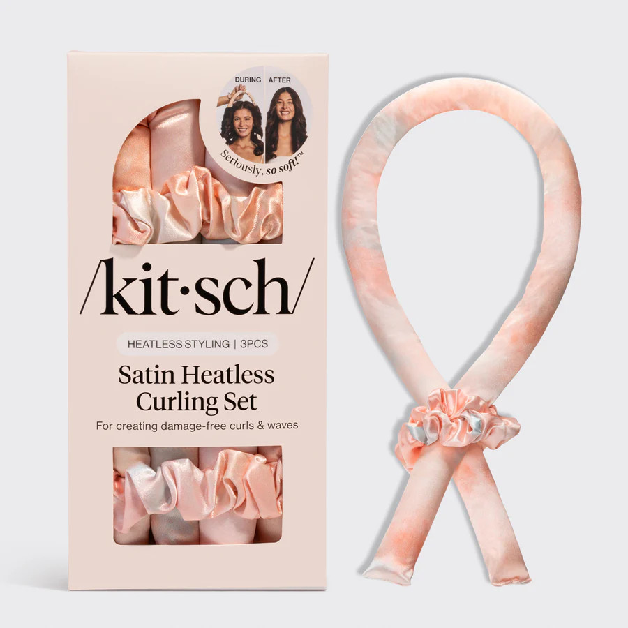 Sunset Tie Dye Satin Heatless Curling Set | KITSCH | Kitsch