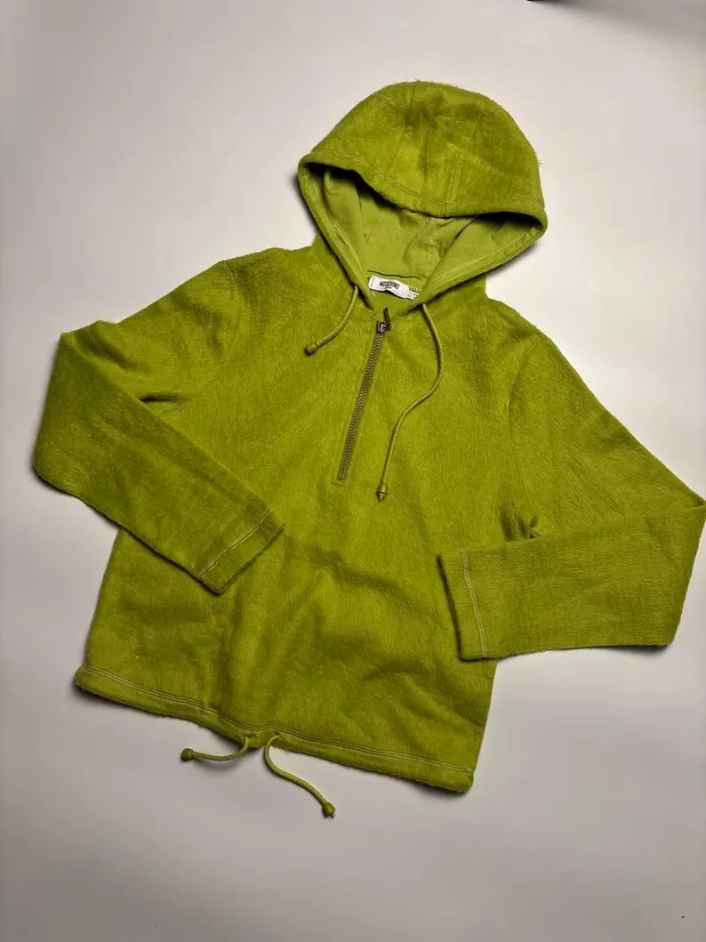 Moschino Jeans Vintage zip wool Y2K women sweater size USA10 | Etsy (US)