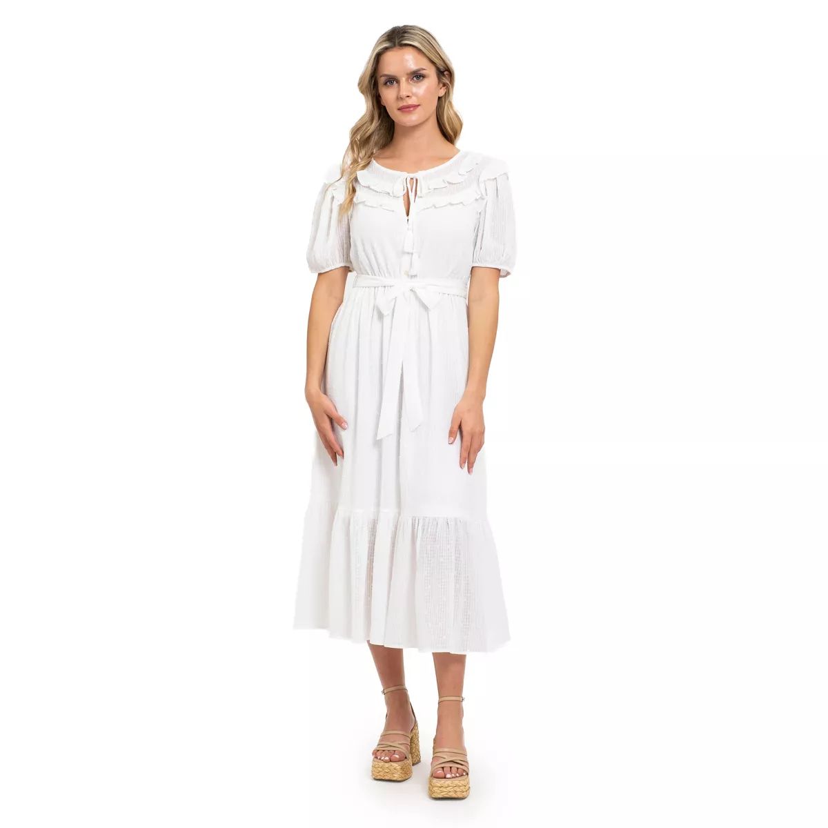 August Sky Women's Textured Midi Dress | Target