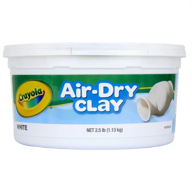 Crayola Air-Dry Clay, White, 2.5 lb Resealable Bucket | Walmart (US)