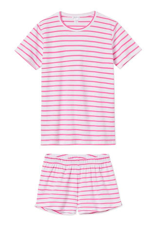 Pima Weekend Shorts Set in Rosa | Lake Pajamas