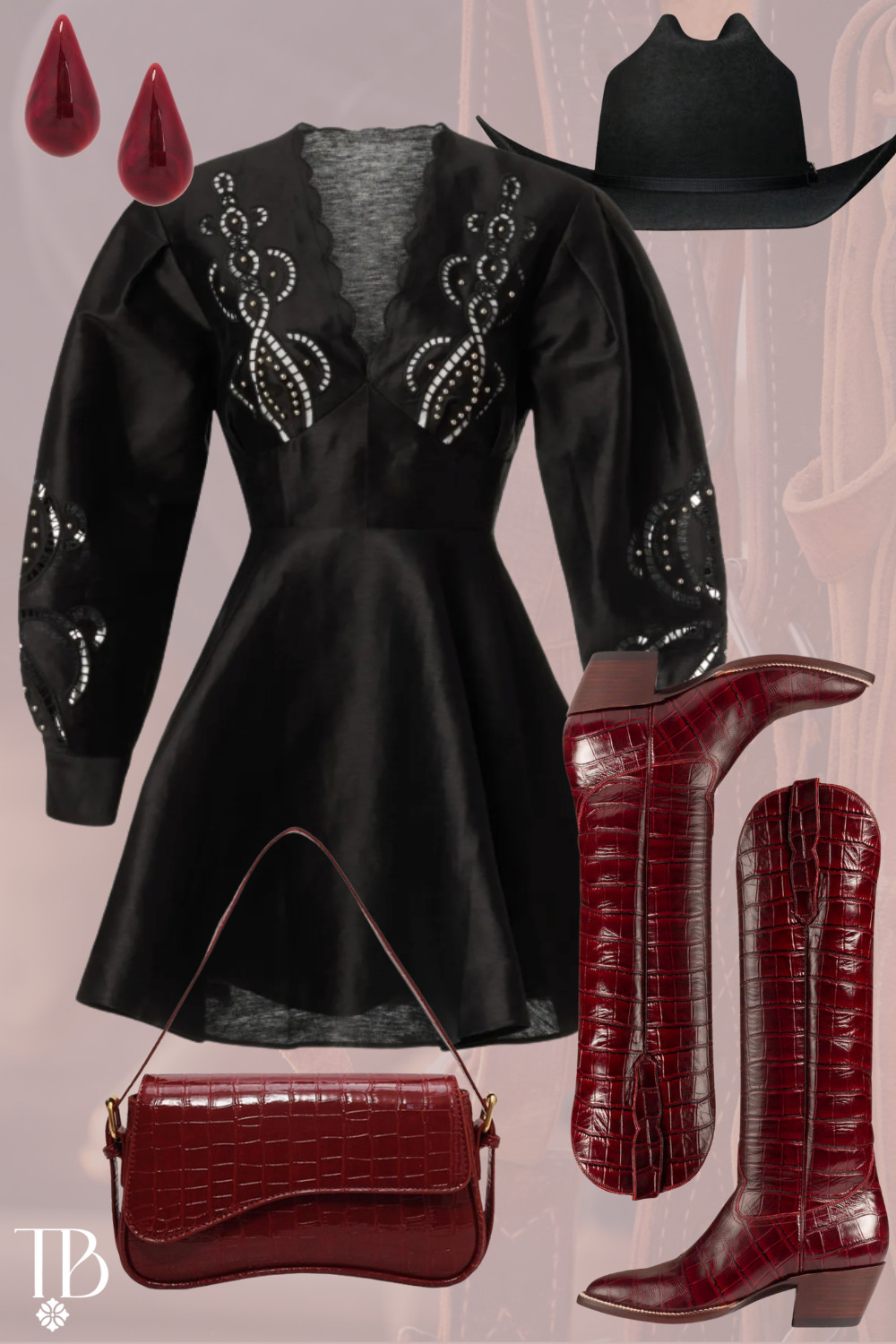 Cowgirl couture: satin dress, croc boots, and a black felt hat 🖤🍷

 

 #LTKootd #LTKSeasonal #LTKTravel