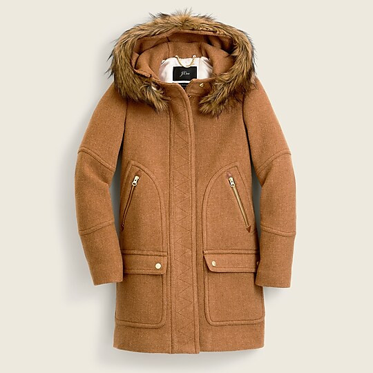 Petite Chateau parka in Italian stadium-cloth wool | J. Crew US
