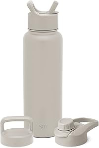 Simple Modern Water Bottle with Straw, Handle, and Chug Lid Vacuum Insulated Stainless Steel Meta... | Amazon (US)