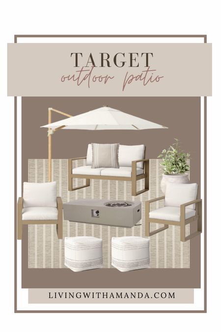 Target patio outdoor decor
Target sofa
Target couch
Target outdoor pillows
Target fireplace
Target outdoor umbrella 

#LTKhome #LTKsalealert #LTKxTarget