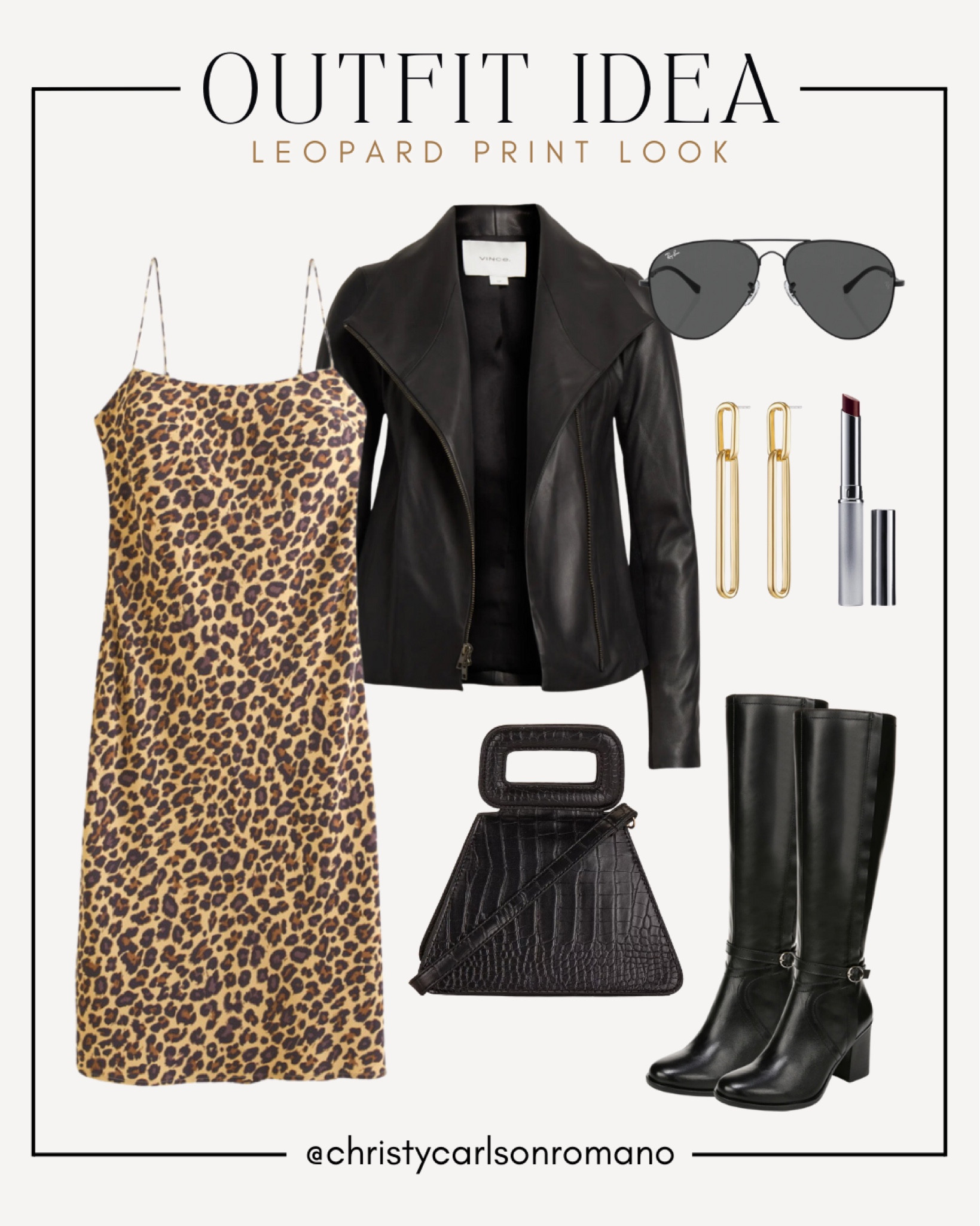 Feeling fierce in this leopard print dress paired with a leather jacket and black knee-high boots! Love 'fits like this for a fun night out!
#partywardrobe #casuallook #streetwear #fallfashion

#LTKSeasonal #LTKStyleTip #LTKShoeCrush