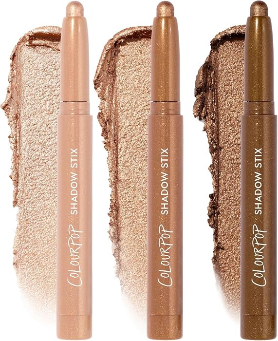ColourPop Shimmering Golds Shadow Stix Makeup Kit - Shimmer Eyeshadow Make Up Set - Vegan & Cruel... | Amazon (US)