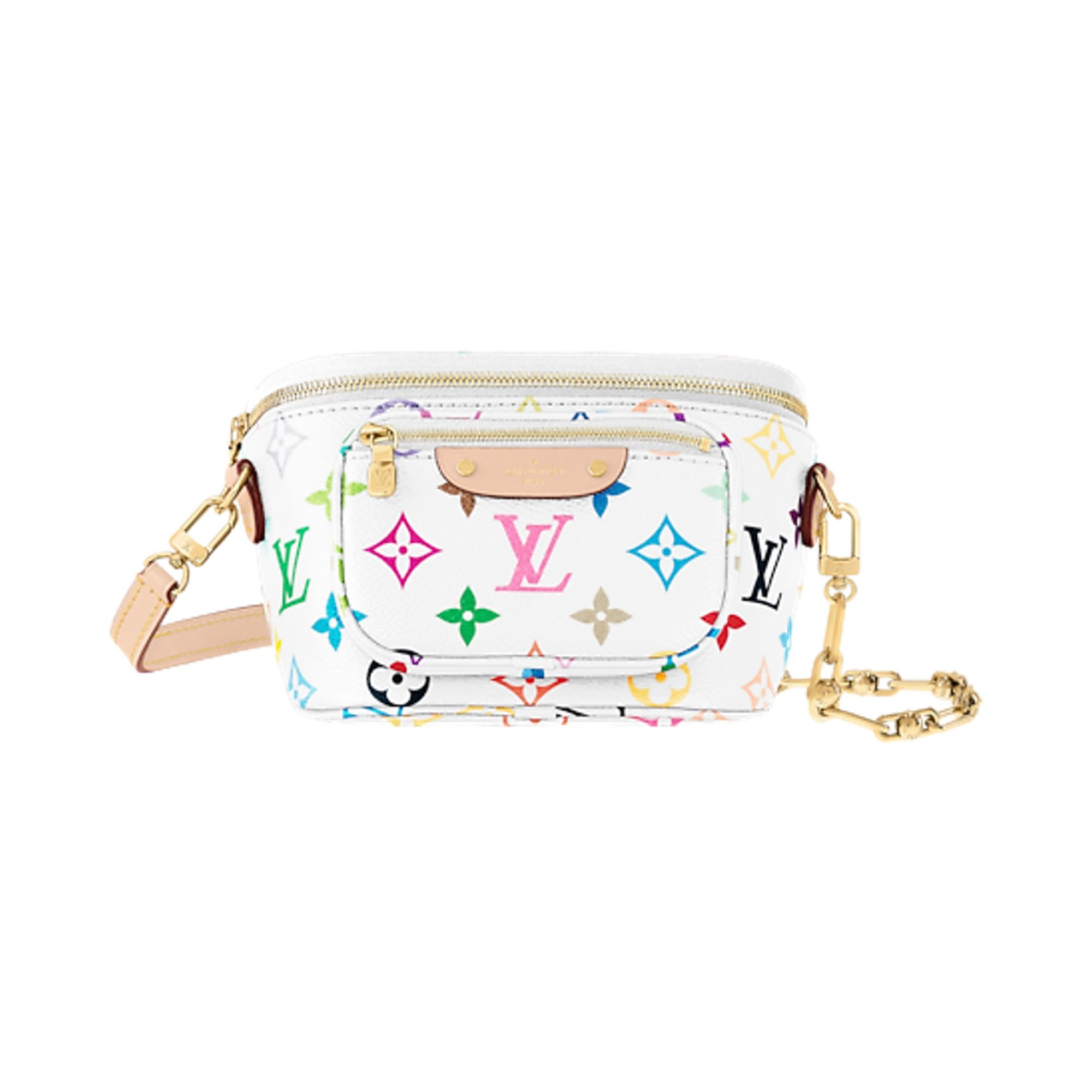 Louis Vuitton x Takashi Murakami Mini Bumbag 'Multicolor/White Monogram Canvas' | Women's Size Onesize | GOAT