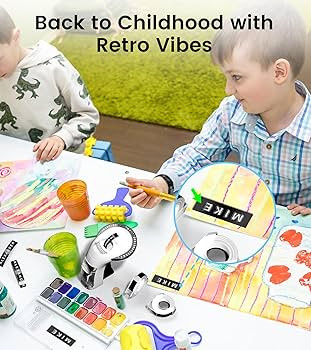 Embossing Label Maker Machine with Tapes, Vintage Embossed Label Maker, Retro Embosser Labeler wi... | Amazon (US)