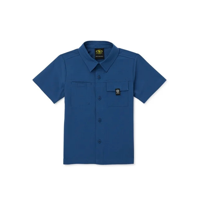 Athletic Works Toddler Boy Short Sleeve Adventure Shirt, Sizes 12M-5T | Walmart (US)