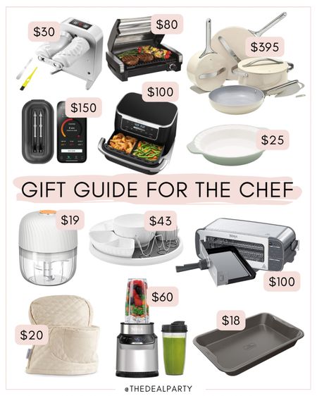 Gift Guide for the Chef | Gift Guide for the Cook | Chef Gift Guide | Gift Ideas for Cook | Gift Ideas for the Chef 

#LTKGiftGuide #LTKHoliday #LTKfindsunder100