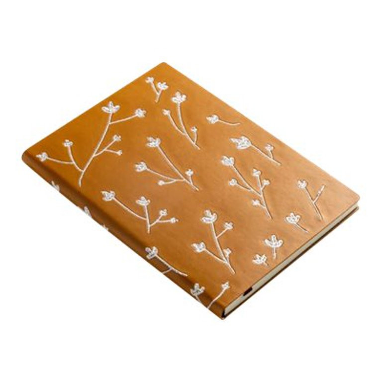 Denik Samantha - Journal - sewn-bound - 5.75 in x 8.27 in - 144 pages - cream - ruled - vegan lea... | Walmart (US)