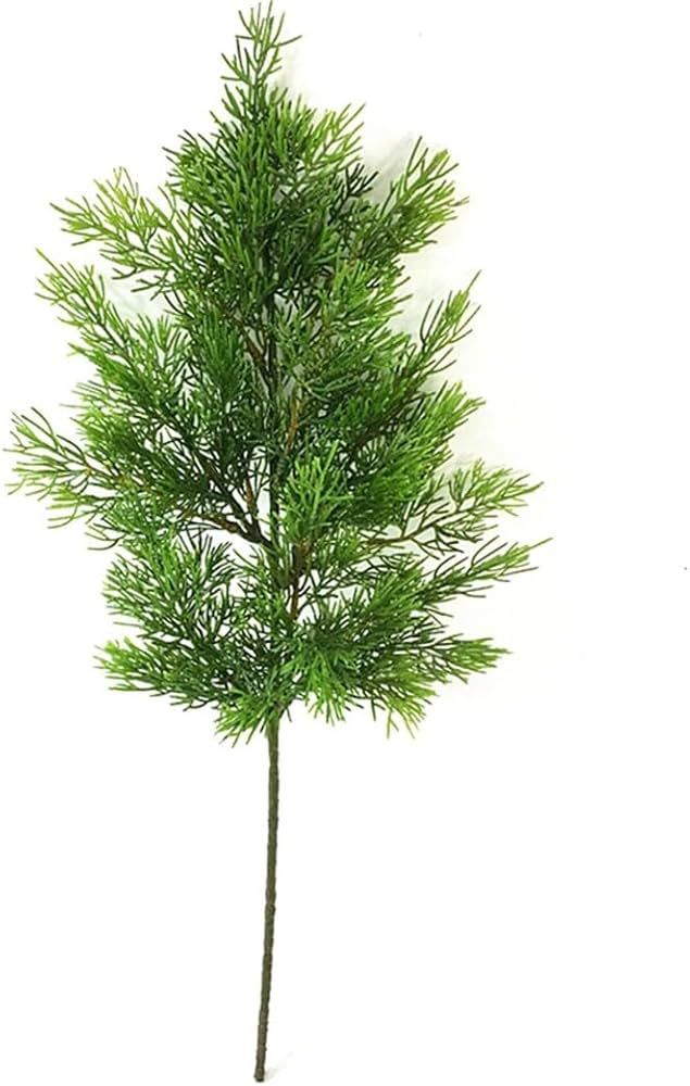 Holiday Home Ornament Lifelike Simulated Fake Pine Pick Xmas for Realistic Greenery Plastic Stem ... | Amazon (US)