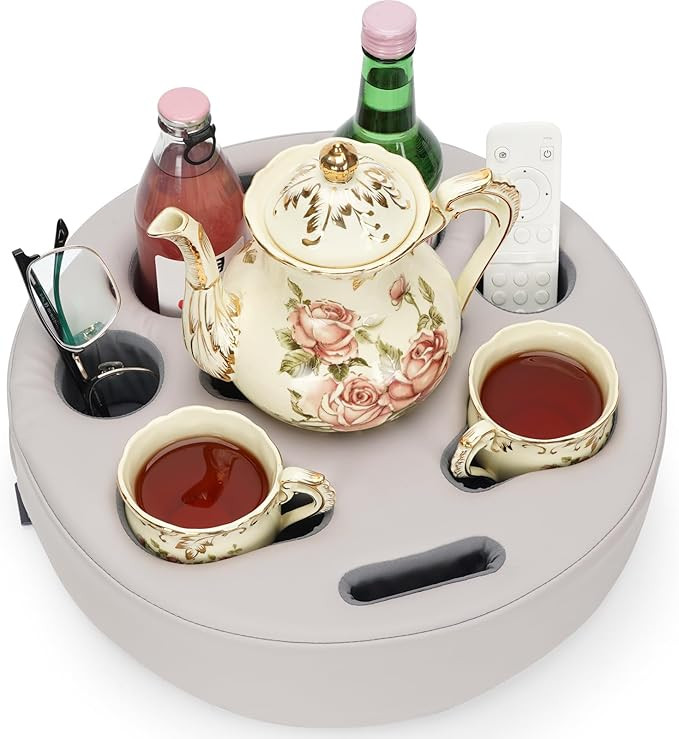 Couch Cup Holder Pillow - Cup Glass Cozy Pillow | Couch Caddy Sofa Bed Buddy Holds Drinks, Snacks... | Amazon (US)