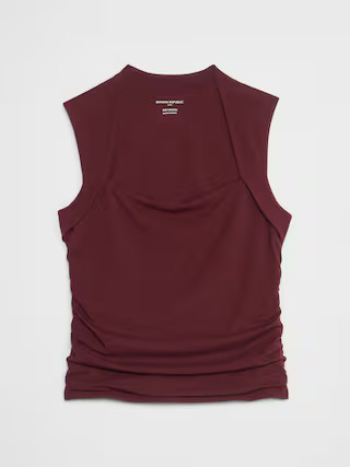 SOFT STRETCH SIDE-SHIRRED TOP | Banana Republic Factory