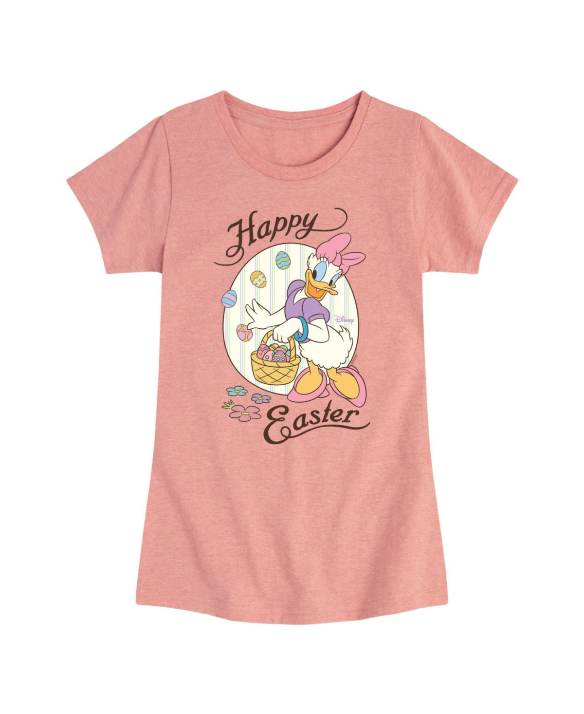 Disney Big Girls Daisy Happy Easter Graphic Short Sleeve T-Shirt - Pink | Macy's