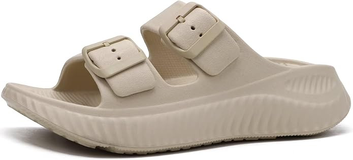 KuaiLu Womens Recovery Sandals With Comfortable Plantar Fasciitis Arch Support, Orthotic Adjustab... | Amazon (US)